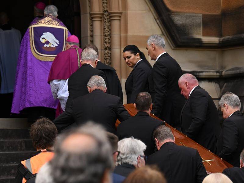 Cardinal George Pell's body has been returned to Sydney for burial. (Dean Lewins/AAP PHOTOS)