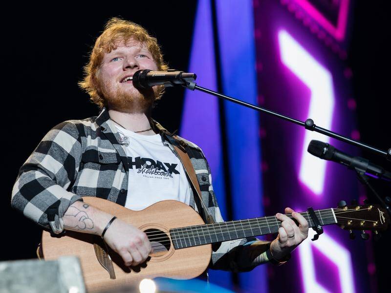 UK star Ed Sheeran is among the international line-up again taking to Australian stages this summer. (Richard Wainwright/AAP PHOTOS)