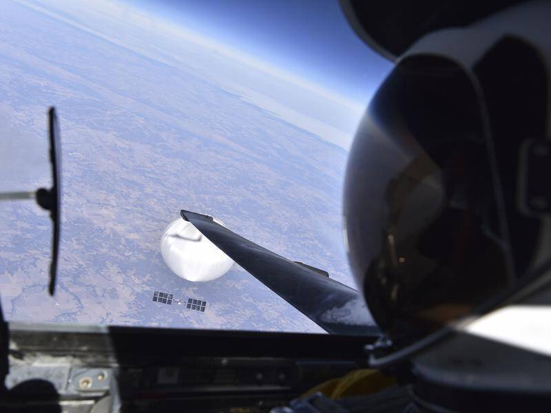 A US Air Force U-2 pilot had a close encounter with a suspected Chinese surveillance balloon. (AP PHOTO)