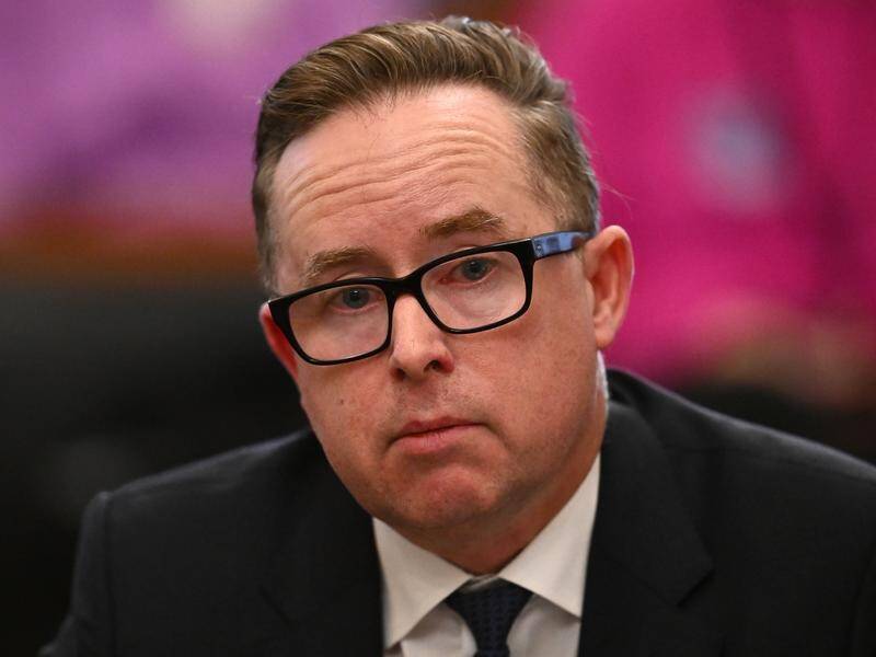 Qantas chief Alan Joyce has come under heavy criticism at a parliamentary hearing. (Joel Carrett/AAP PHOTOS)