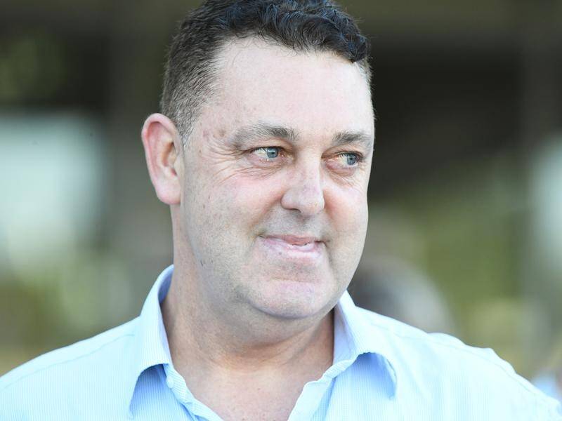 Former racehorse trainer Thomas Hughes is in custody after allegedly stabbing two people. (James Ross/AAP PHOTOS)