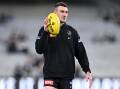 Collingwood forward Daniel McStay will miss the AFL grand final because of a knee injury. (Joel Carrett/AAP PHOTOS)