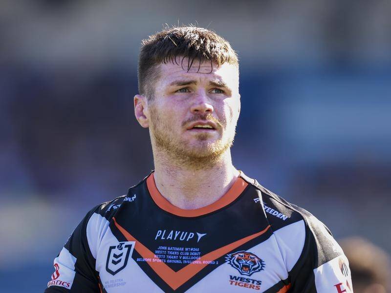 John Bateman could miss the Tigers' clash with the Broncos because of an undisclosed injury. (Mark Evans/AAP PHOTOS)