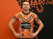 Brent Naden is the third Wests Tigers player in the past five days to re-sign with the club. (Dean Lewins/AAP PHOTOS)
