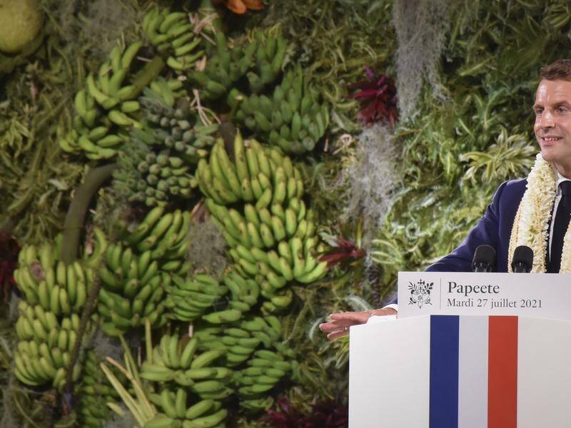 President Emmanuel Macron is visiting French Polynesia in a bid to reinforce ties.