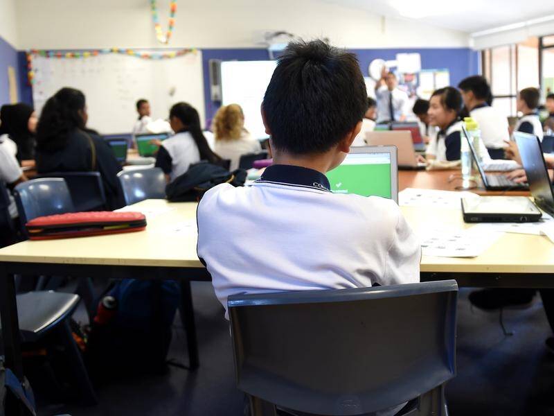 NAPLAN results are used to show whether children are reaching important literacy and numeracy goals. (Paul Miller/AAP PHOTOS)