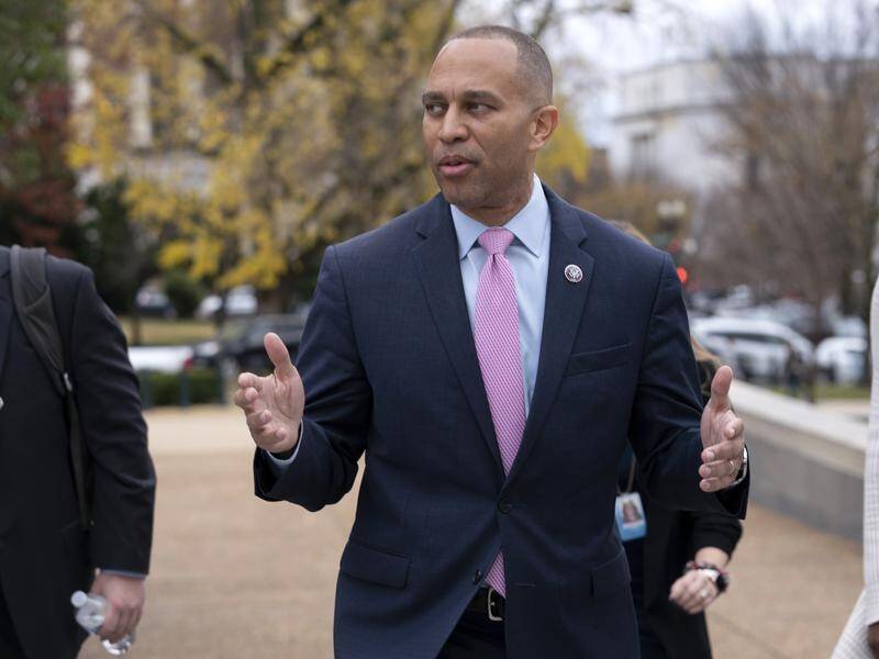 Hakeem Jeffries, a 52-year-old New Yorker, will become the new US House Democratic leader. (AP PHOTO)
