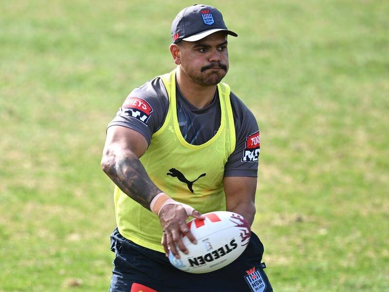 Latrell Mitchell will miss the Origin series opener against Queensland with a calf injury. (Dan Himbrechts/AAP PHOTOS)