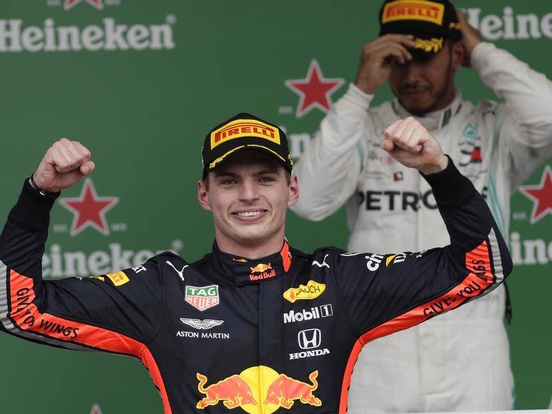 Max Verstappen has won the Brazilian F1 GP and Lewis Hamilton relegated to seventh post-race.