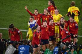 Spain have beaten England 1-0 in the Women's World Cup, thanks to a goal from captain Olga Carmona. (Bianca De Marchi/AAP PHOTOS)