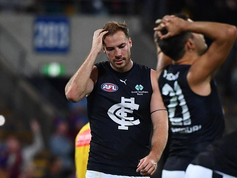 Several of Carlton's big guns were well held in the preliminary final loss to Brisbane. (Jono Searle/AAP PHOTOS)