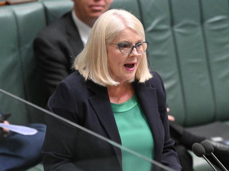 Karen Andrews says proposed new workplace laws will hurt businesses. (Mick Tsikas/AAP PHOTOS)