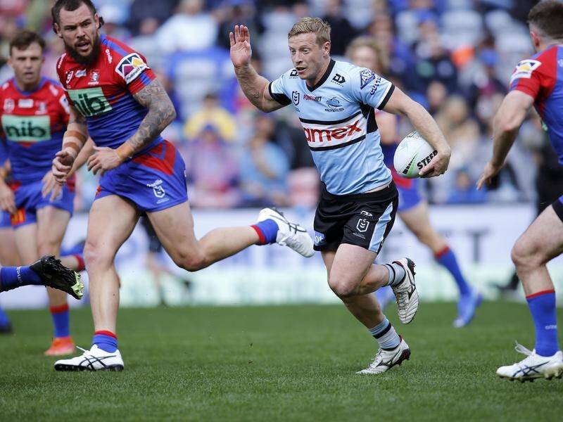 Lachlan Miller has left Cronulla to join Newcastle, a move set to see Kalyn Ponga at five-eighth. (Darren Pateman/AAP PHOTOS)