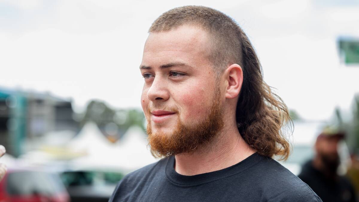 Summernats mullets. John Restall from Seven Hills, Sydney. Picture by Sitthixay Ditthavong