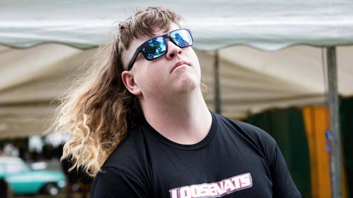 Summernats mullets. Brock Davis from Gippsland, Victoria. Picture by Sitthixay Ditthavong