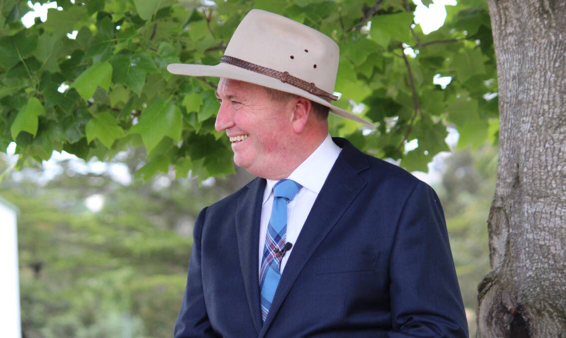 CANDIDATE: Barnaby Joyce was selected as the Nationals candidate for the seat of New England on Saturday morning by a meeting of about 150 party faithful at Uralla.