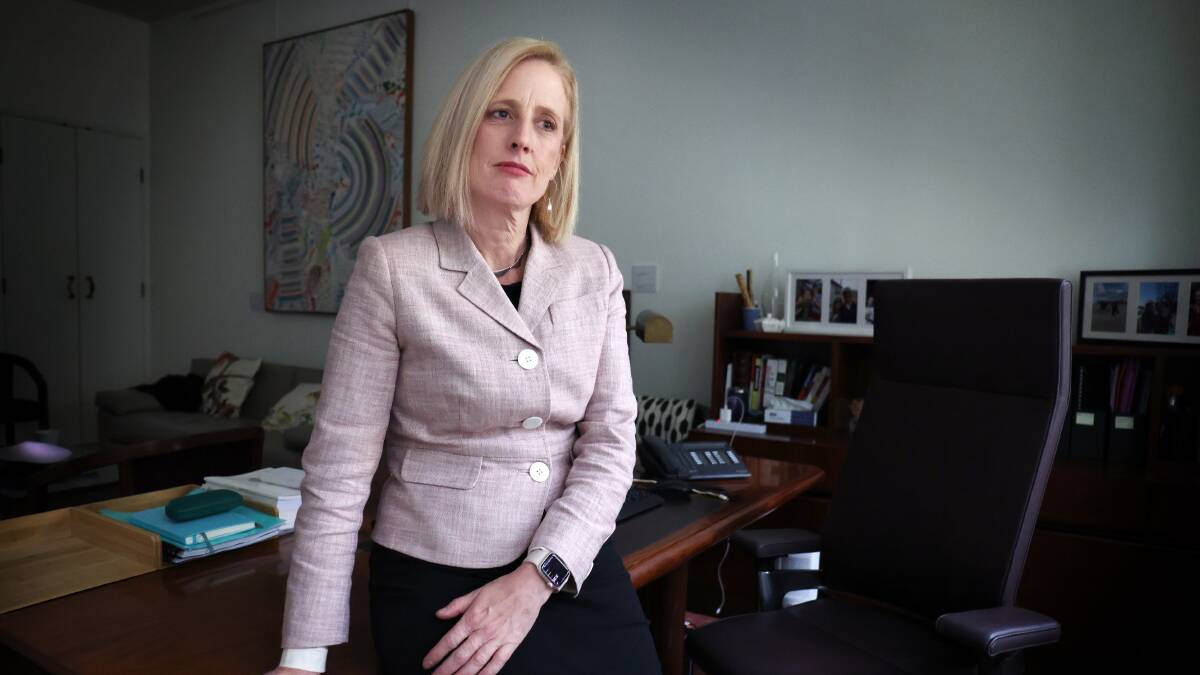 As the new Minister for Women, Senator Katy Gallagher will bring some much-needed policy credibility to the role. Picture: James Croucher As the new Minister for Women, Senator Katy Gallagher will bring some much-needed policy credibility to the role. Picture: James Croucher