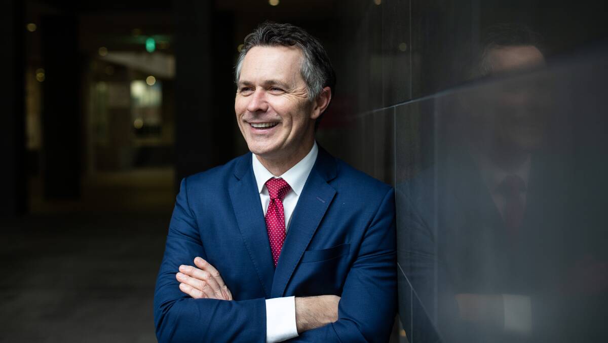 Education Minister Jason Clare will allow schools to choose between a chaplain and a student welfare officer. Picture: Katherine Griffiths