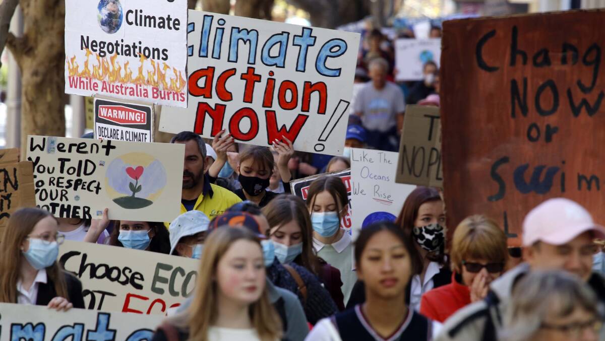 Do these students look like they're demanding school chaplains? Picture: School Strike 4 Climate Do these students look like they're demanding school chaplains? Picture: School Strike 4 Climate