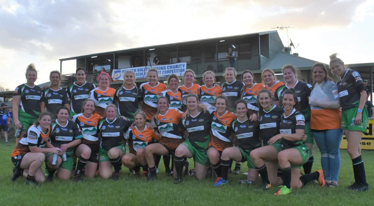WOMEN IN MINING: Hunter Hawkettes and Valley Vixens players captured moments after the tournament final.