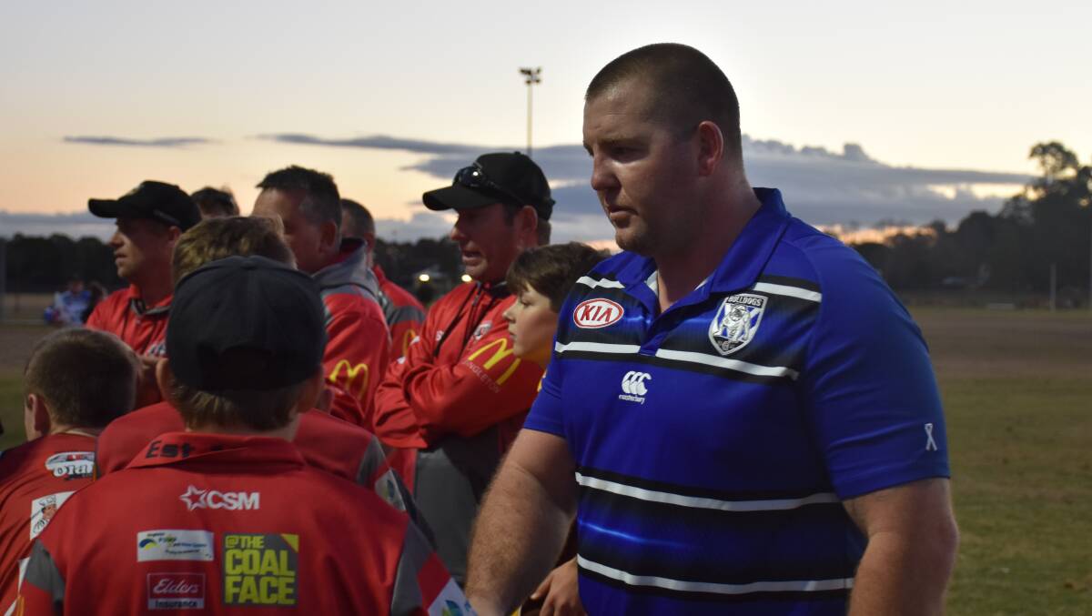 Singleton Greyhounds junior coach Paul Larcombe has paid tribute to NRL and CRL officials for their assistance this week following the sudden passing of 11-year-old junior player Blake Atkins. The following night his grieving teammates would welcome a surprise appearance from Bulldogs legend Mark O'Meley, NRL Upper Hunter Development Officer Daniel Swan and CRL Regional Area Manager Keith Onslow.