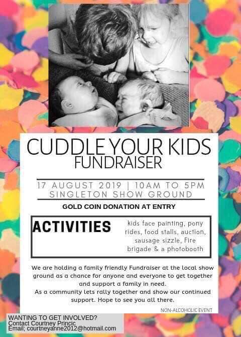 CUDDLE YOUR KIDS: The highly-anticipated fundraiser takes place this Saturday at the Singleton Showground.