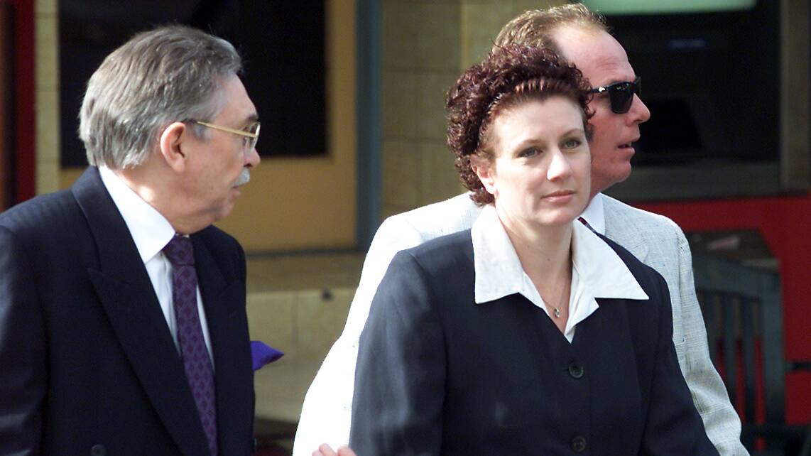 Kathleen Folbigg arrives at court in Newcastle in 2002. File picture