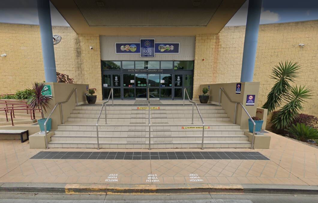 Grant Coleman and the victim had been drinking at the South West Rocks Country Club on the day of the attack. Coleman approached the victim and struck him once to the head at the top of these stairs. 