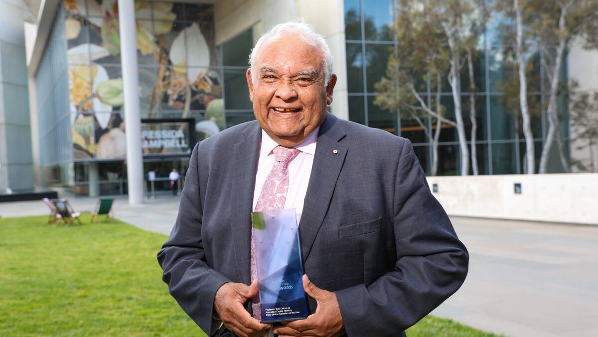 Professor Tom Calma is the ACT's Senior Australian of the Year in 2023. Picture by Salty Dingo