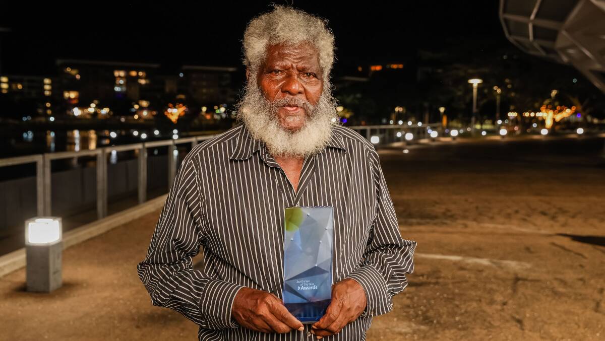 The NT's 2023 Senior Australian of the Year Bernard Tipiloura. Picture by Salty Dingo