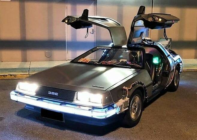 The 1982 DeLorean DMC-12 is up for sale on Saturday, November 26, 2022. Picture by Lloyds