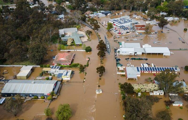 More than 460 homes in Victoria were damaged in floods during October 2022, including houses in Seymour. Picture by Diego Fedele/AAP