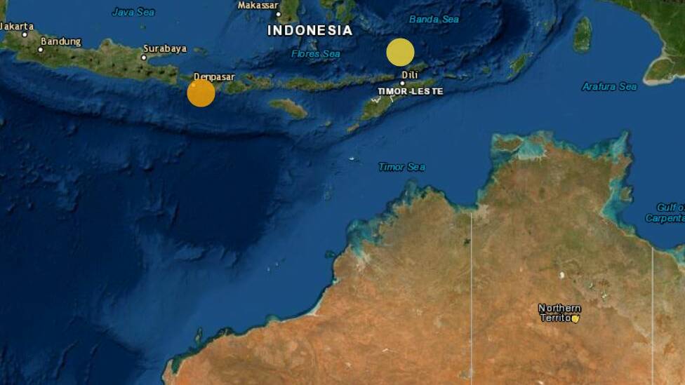 QUAKE: Tremors lasted around 10 seconds. Image: Geoscience Australia
