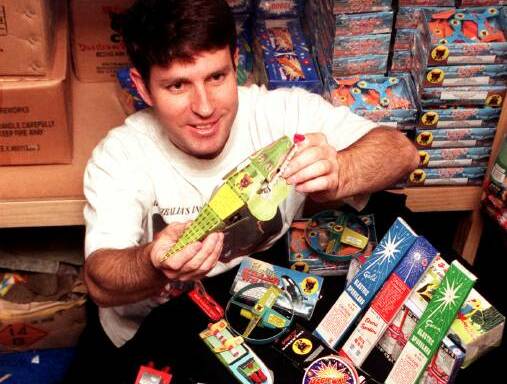Firework sales, such as these marketed for children in 1999, were a big part of Fyshwick in the ACT before the practice was made illegal. Picture by Peter Welles