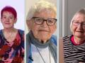 From Left. Gwenda Darling, Val Fells and Lesley Forster are speaking out against ageism in Australia. Pictures supplied