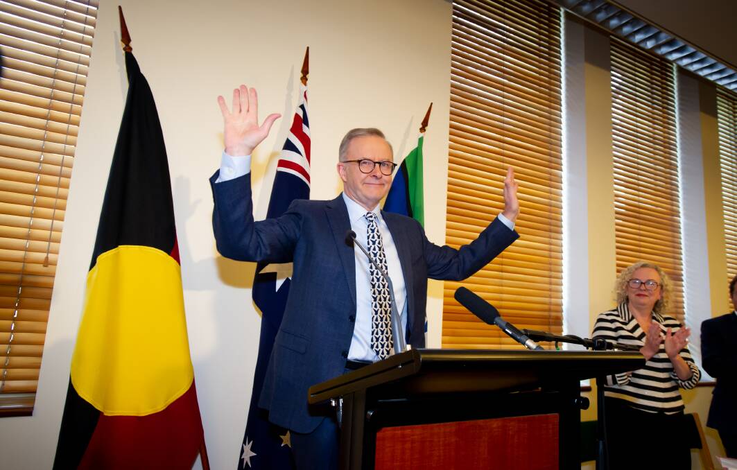 Prime Minister Anthony Albanese addressed his Labor colleagues inside Parliament House. Picture: Elesa Kurtz Prime Minister Anthony Albanese addressed his Labor colleagues inside Parliament House. Picture: Elesa Kurtz