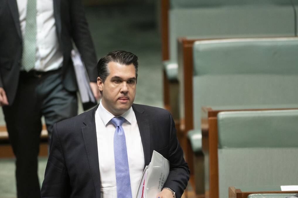 Opposition spokesman on NDIS Michael Sukkar said the declining numbers showed the Coalition's policies were working. Picture by Sitthixay Ditthavong